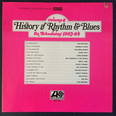 Compilation - History Of Rhythm & Blues Volume 6 On Broadway 1963-64 Vinyl LP Re