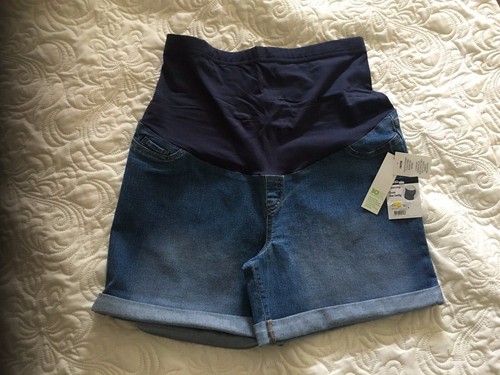 LADIES MATERNITY DENIM SHORTS - SIZE 20 - BRAND NEW WITH TAGS! - Picture 2 of 3