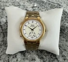 Vintage Men’s Seiko Alarm Quartz Chronograph Watch 8M26-8009 Gold New Battery