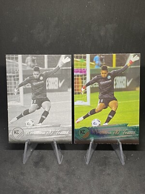 Adrianna AD Franch 2 SP Card Lot 2021 Parkside NWSL Vol 2. Foil, Black & White