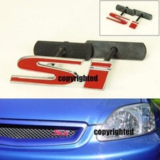 41.2 Screw On 3d Metal Chrome Red Si Emblem Badge For Civic Grill Air Dam 41.2 Screw On 3d Metal Chrome Red Si Emblem Badge For Civic Grill Air Dam