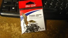Eagle Claw snap swivels, size 16, 20 ct, dark colored, free shipping
