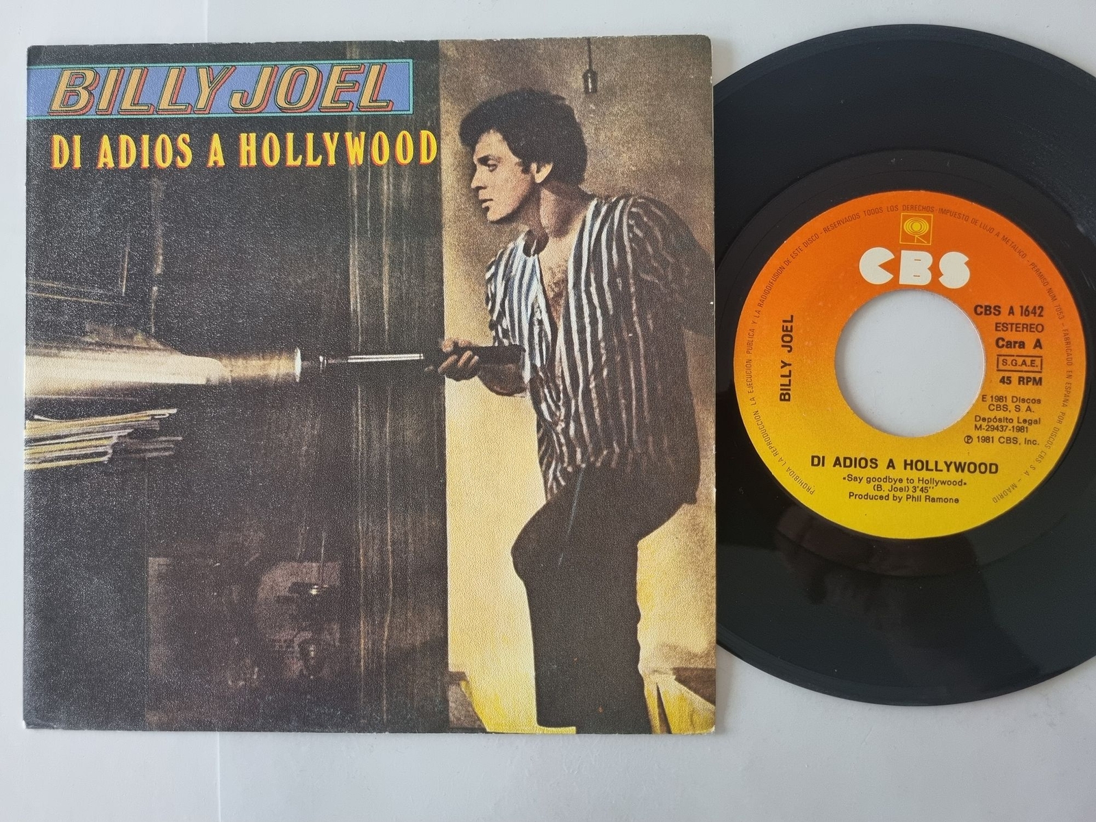 Billy Joel - Say Goodbye To Hollywood 7'' Vinyl Spain