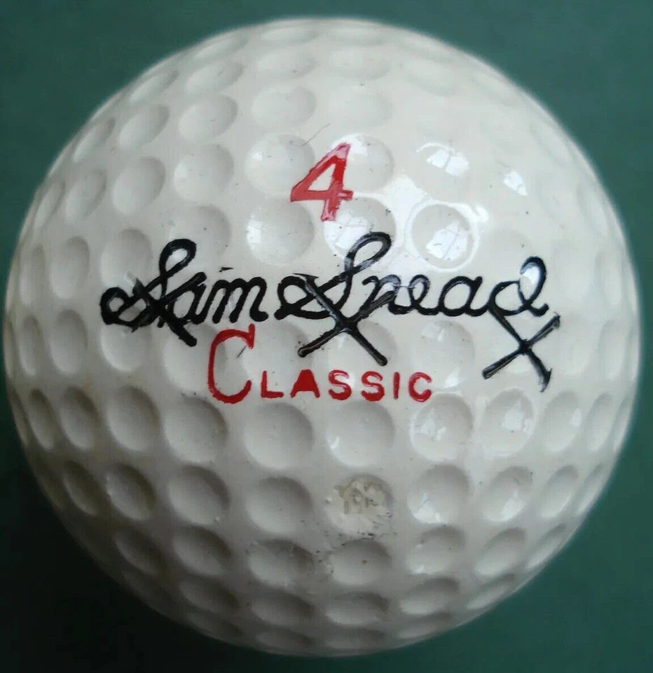 De colección 1964 Sam Snead Signature Clásico XXXXXXX Wilson Pelota de Golf Manga de 3 ¡GUAU! Foto 3 de 4