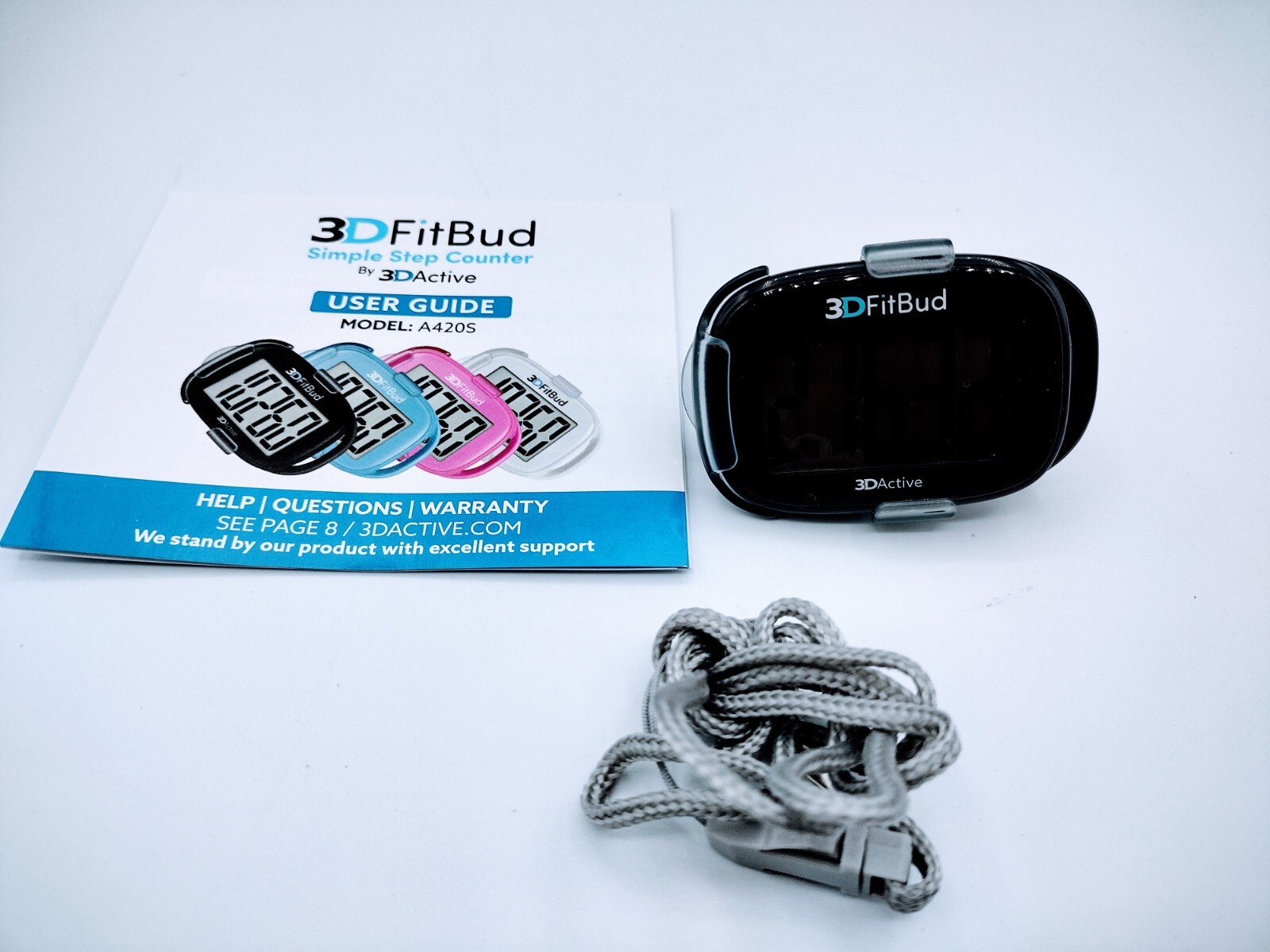 Fitbit Inspire 3DActive (Blue With Clip) 3DFitBud Simple Walking