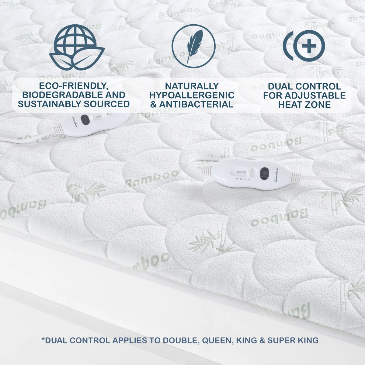 Dreamaker Bamboo Quilted Electric Blanket | eBay