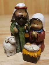 Transpac Mini Animal Nativity Figurine 2"x2" Resin Stone Christmas Decor