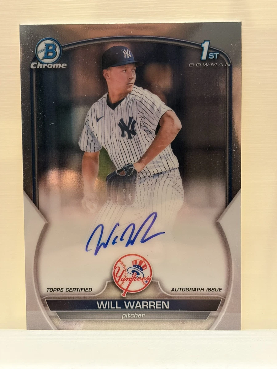 Bowman New York Yankees Baseball Sports Autographed Trading Cards