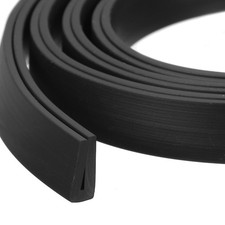 13/64"x 15/32"x 3.3ft Rubber U Channel Edge Trim Flat Type Fit for 0.5-1mm Edge