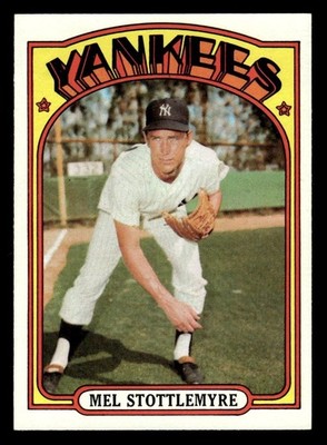 1972 Topps Baseball #325 Mel Stottlemyre VG/EX *e1