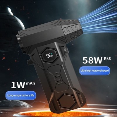 Easy Carry Boosts Blower 58W RPM Dust Remover Rechargeable Handheld Device ABS