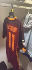 As Roma Men's Jersey Size L 2015-2016 Home Football Player Mo Salah