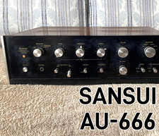 SANSUI AU-666 Integrated Amplifier (Confirmed Working) From Japan (1973)