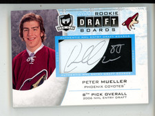 2008-09 Upper Deck The Cup Rookie Draft Boards /25 Peter Mueller #DB-PM Auto