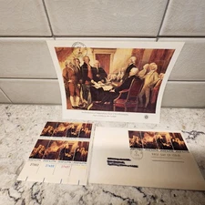 First Day of Issued Stamps--July 4, 1776