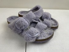 Birkenstock Women  s Arizona Shearling In Purple Fog Size 40 260 L9 M7