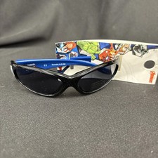 Iron Man/Captain America Black  Blue Graphic Frame Kids Sunglasses