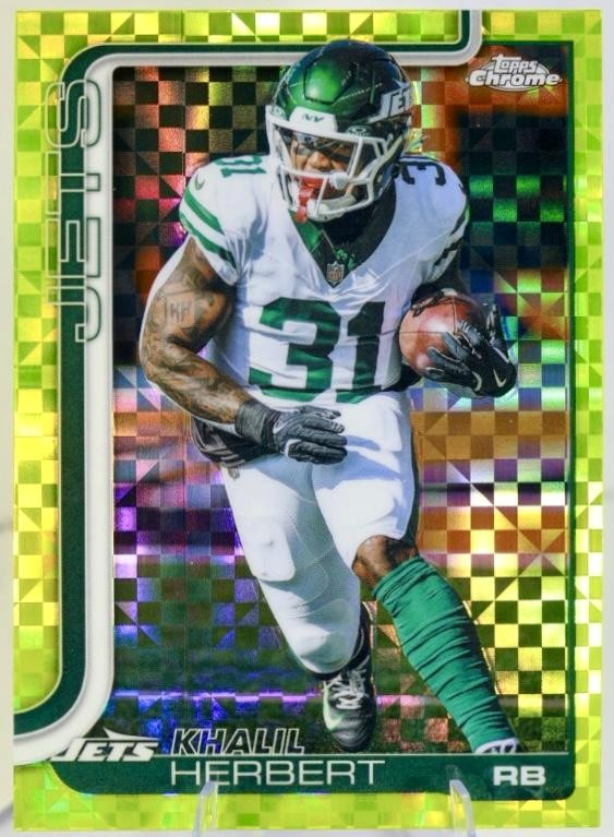 2025 Topps Chrome - Khalil Herbert Lime Green X-Fractor #131
