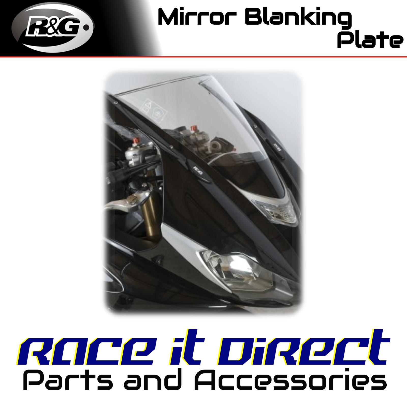 Mirror Blanking Plates for Triumph Daytona Moto 765 2020 R&G