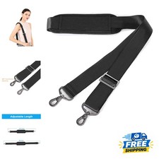 Comfortable Adjustable Shoulder Strap - 31.5-56 Inches, Non-Slip Stylish Black