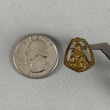 Vtg 50s Catholic First Holy Communion Eucharist Remembrance Pin Pinback 57214