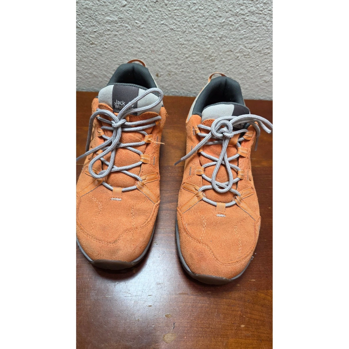 Jack Wolfskin Hiking Shoes Mens 8.5 Orange Suede Low Top Trail Sneakers 4022381 Jack Wolfskin Hiking Shoes & Boots for Men for sale | eBay main image 4