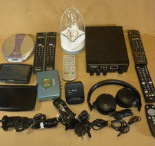 Untested Job Lot Electricals Sat Nav Sky Remotes CD Radio Headphones etc.
