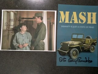GARY GRUBBS 2 Authentic Hand Signed Autograph 4X6 Photo S ACTOR MASH
