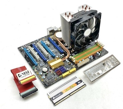 MSI K9A2 Platinum Motherboard w/CPU ATX AM2+ AMD Phenom 9600 2.3GHz 2GB DDR2 I/O