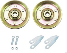 3" Heavy Duty Garage Door Pulley Kits, 3/8" Arbor 200LB Load, 2 Sheave Pulleys,