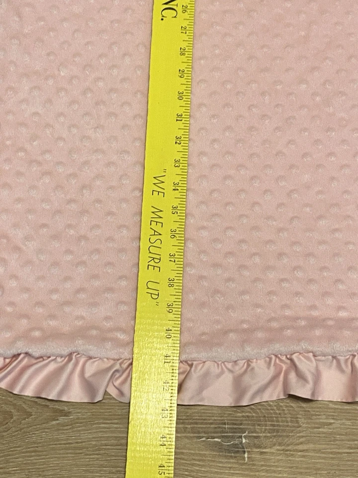 "Manta bebé Carter's Child of Mine rosa punto Minky con volante 41"" X 31"" + bonificación" Foto 4 de 4