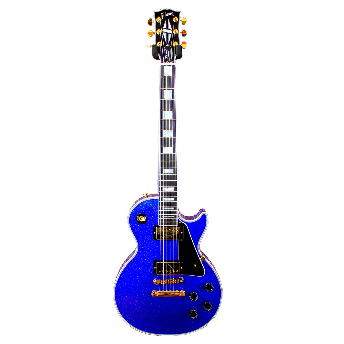 GIBSON Les Paul Custom M2M Dark  Blue Sparkle