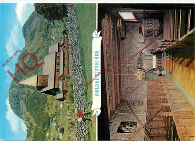 Ansichtskarte - Norge, Roldal Stavkirke, Stabkirche