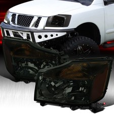 Fit 2004-2015 Titan 2004-2007 Armada Smoke Headlights Assembly Lamps Leftright Fit 2004-2015 Titan 2004-2007 Armada Smoke Headlights Assembly Lamps Leftright