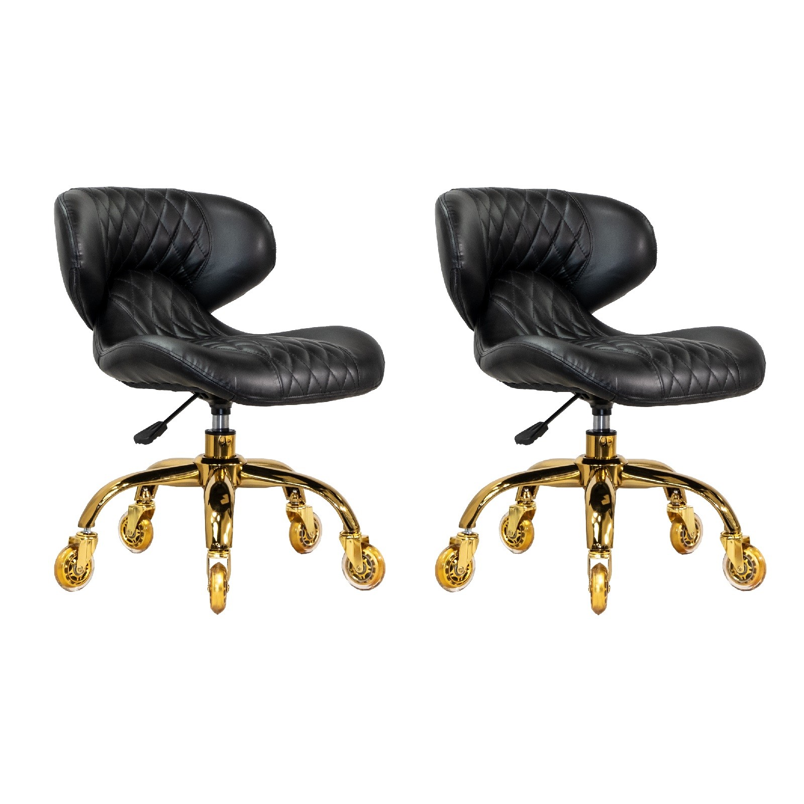 2 x MAYAKOBA Nail Salon Pedicure Stool Adjustable 13"-15", H