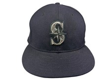 SEATTLE MARINERS x USA-MADE New Era 59FIFTY MLB BASEBALL HAT Fitted Fan Sz 7 1/2