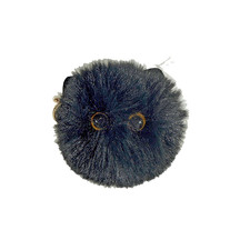 Women's Cute Plush Cat Ball Pendant Bag Keychain Ornament Accessories Black