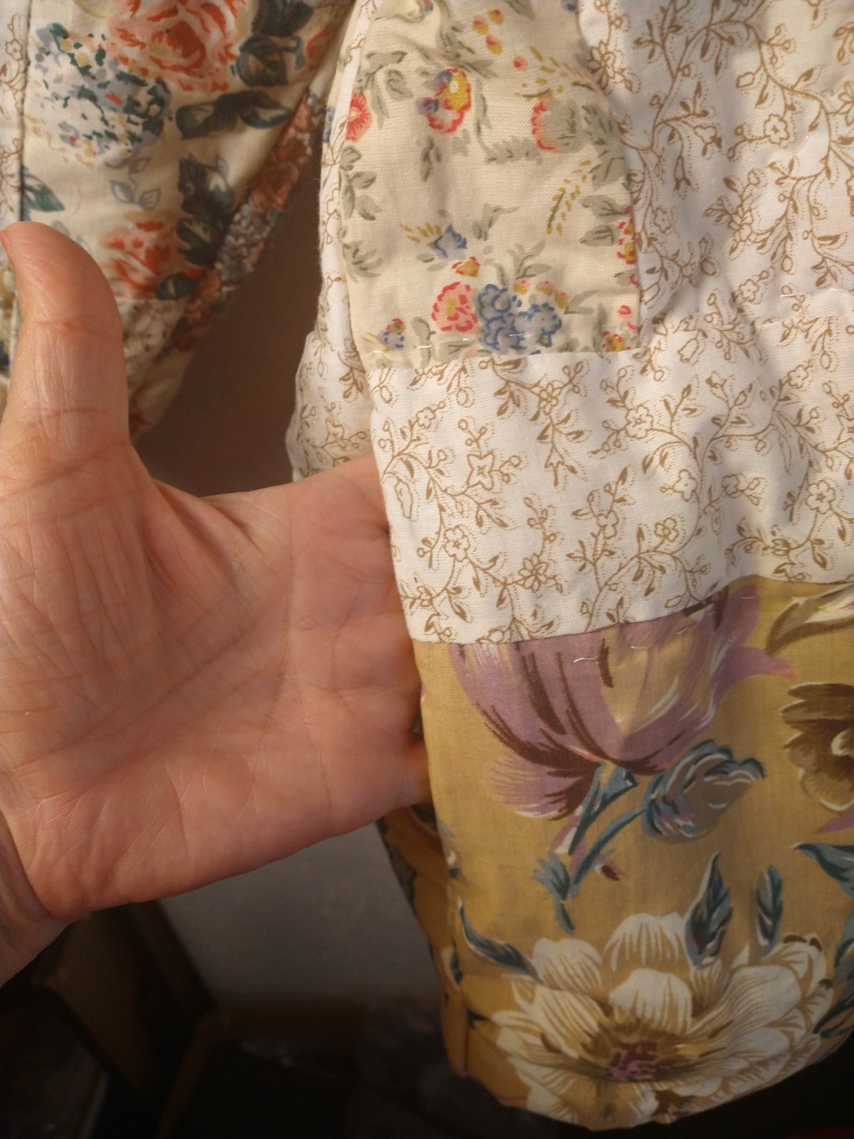 Handmade Patchwork Mix Quilt Jacket Coat Womens L… - image 6