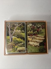 Vintage Congress Playing Cards Garden Series Box is not the original box