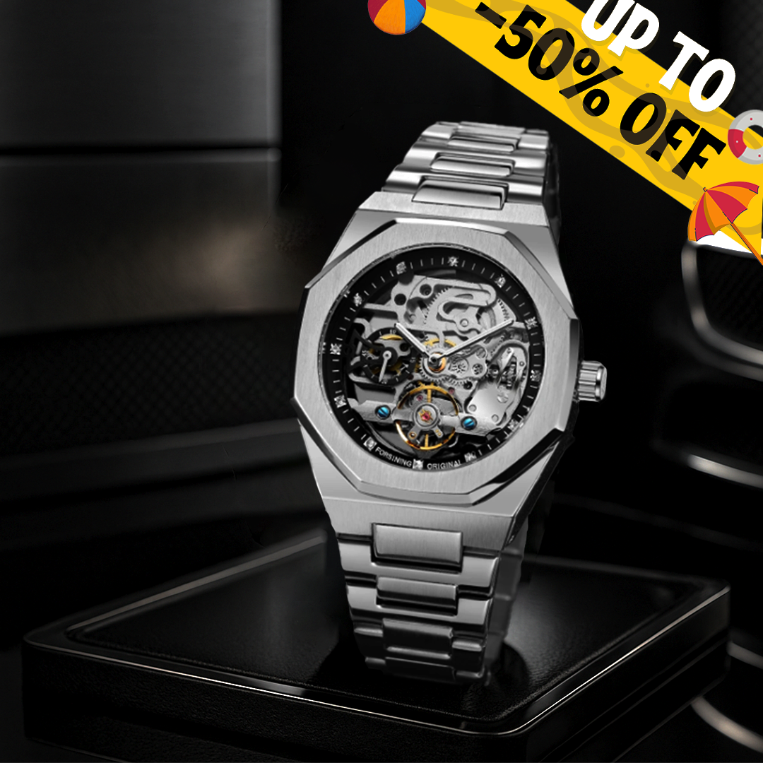 Orologio Automatico Orologio Uomo Cassa Trasparente Orologio