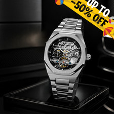 Orologio Automatico per  Uomo  e Donna  con Cassa Trasparente Orologio Meccanico