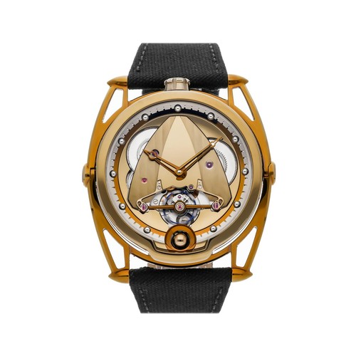 De Bethune Yellow Tones Titanium Manual Wind 42mm Strap Watch DB28YT
