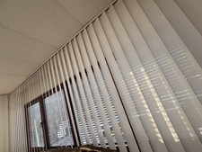 2 x Lamellenvorhang Fenster Lamellen Rollo Schiebevorhang Vertikal Jalousie Weiß