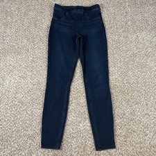 Spanx Jeans Womens Medium Tall Dark Wash Skinny Jeggings Shaping Pull On