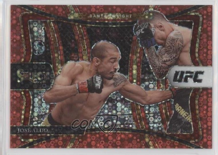 2021 Panini Select UFC Premier Level Red Disco Prizm 159/199 Jose Aldo #144 ms9