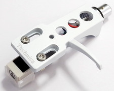 White Technics Headshell, Cartridge, Stylus, Fits All DJ Vinyl Player Turntable