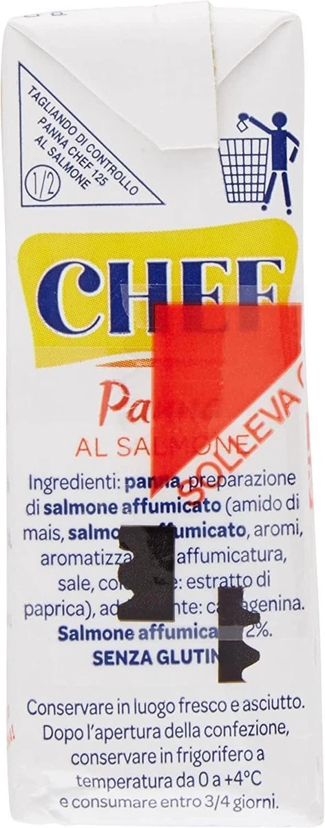 Parmalat Panna Chef Sahne mit Lachs, 20 x 2 x 125ml, Kochsahne+Polpa 400g