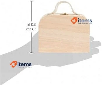 Artemio Wooden Suitcase 13x9.5x6cm 14001464 Jewlery Case Of Craft Wood - Image 2 of 2