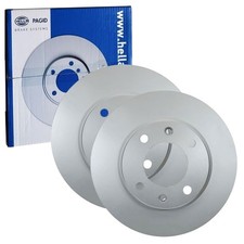 2x HELLA PAGID BREMSSCHEIBEN Ø247mm HINTEN passend für CITROËN SAXO XSARA ZX PEU