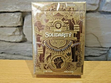 Solidarity - Gold Medal Gilded - Playing Cards by Riffle Shuffle